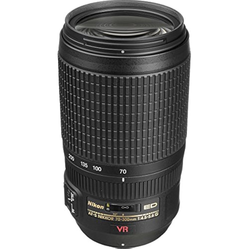 Nikon Телеобъектив с зумом AF-S VR Zoom Nikkor 70-300mm f/4.5-5.6g IF-ED совместимый с полнокадровыми камерами