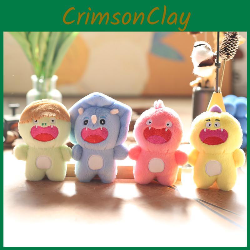 Charming Mini Rhino Plushie Cute Soft Short Plush Stuffed Animal Accessory