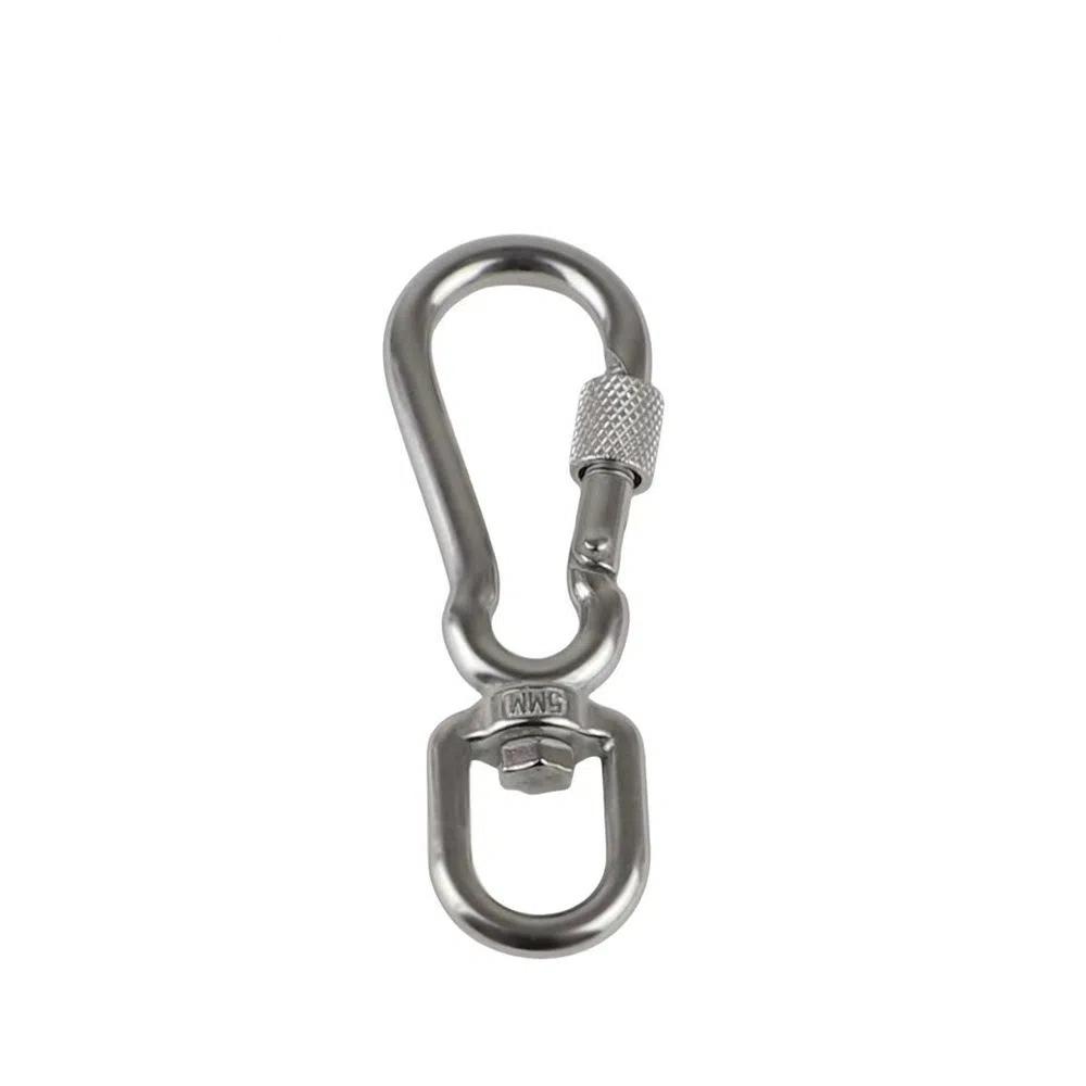 2Pcs Multipurpose Dog Leading Carabiner Clip 304 Stainless Steel Pet Leash Buckle  Hammocks