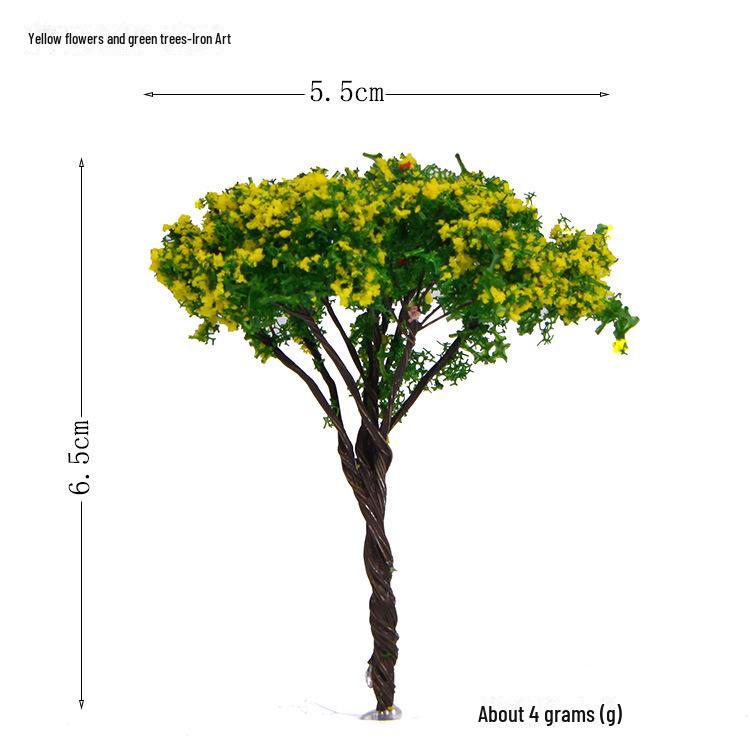3D-имитация розового цветочного дерева — креативное искусственное дерево для самостоятельного ландшафтного дизайна и микросадоводства с небольшими кукольными украшениями.