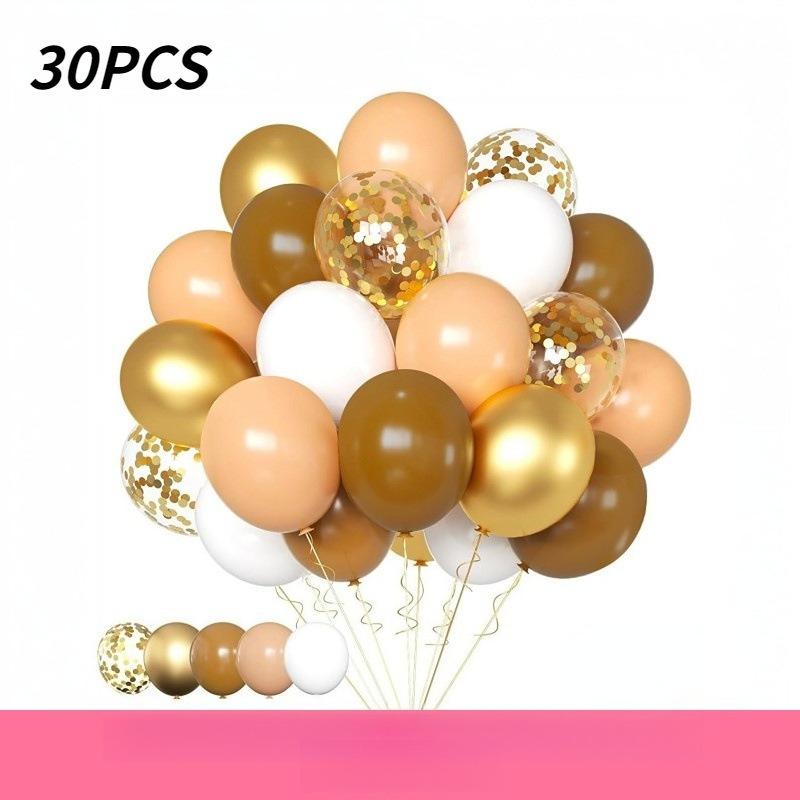 10 inch 30Pcs glitter paper scraps balloon set decoration balloons Christmas Halloween birthday holiday