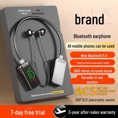 Bluetooth наушники-ожерелье для караоке, стриминга и игр