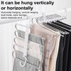 Yousheng Pants Hanger with Rotatable Hook Strong Load-bearing Telescopic Folding Multifunctional Pants Rack Trousers Hanger