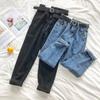 2020 Spring/Autumn Women's High Waist Loose Wide-Leg Cropped Jeans