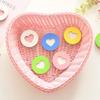 Wooden Wall Hook Self-adhesive Key Holder Creative Heart Shaped Hook  Kitchen