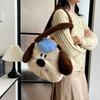 New Cartoon Cute Plush Dog Bag Female 2025 Autumn and Winter New Play Large Capacity Shoulder Bag Tote Bag