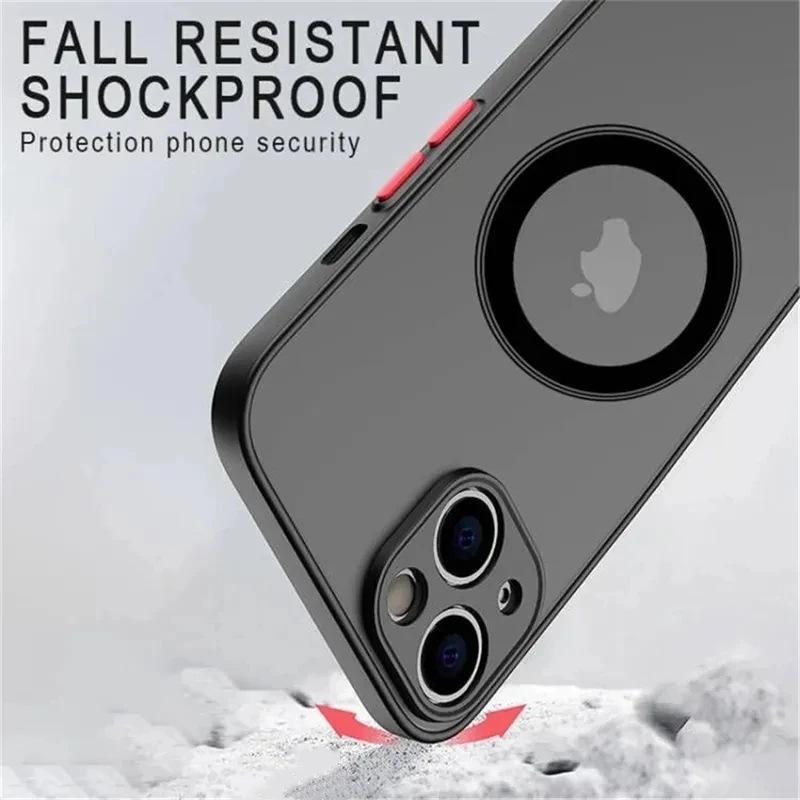 Магнитный чехол для iPhone 15 с покрытием, приятным на ощупь: Защита премиум-класса для iPhone 14 Pro Max, 13, 12 и 11