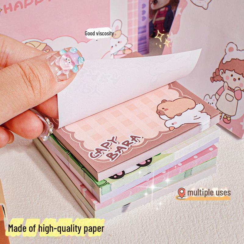 Клейкие заметки для студентов, милых девушек и офисного использования - многоразовые блокноты N-раз