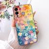 For Infinix Hot 12 Play 12i Cute Flower Butterfly Cat Painted Case For Infinix Hot12i 12Play Black Silicone Soft Phone Cases