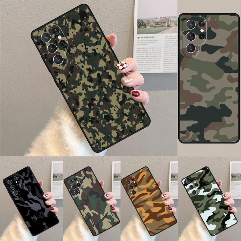 Камуфляжный Модный Чехол для Телефона Samsung Galaxy note 10 pro S26 Ultra S23 S24 FE S25 S21 S22 PLUS ударопрочный Чехол