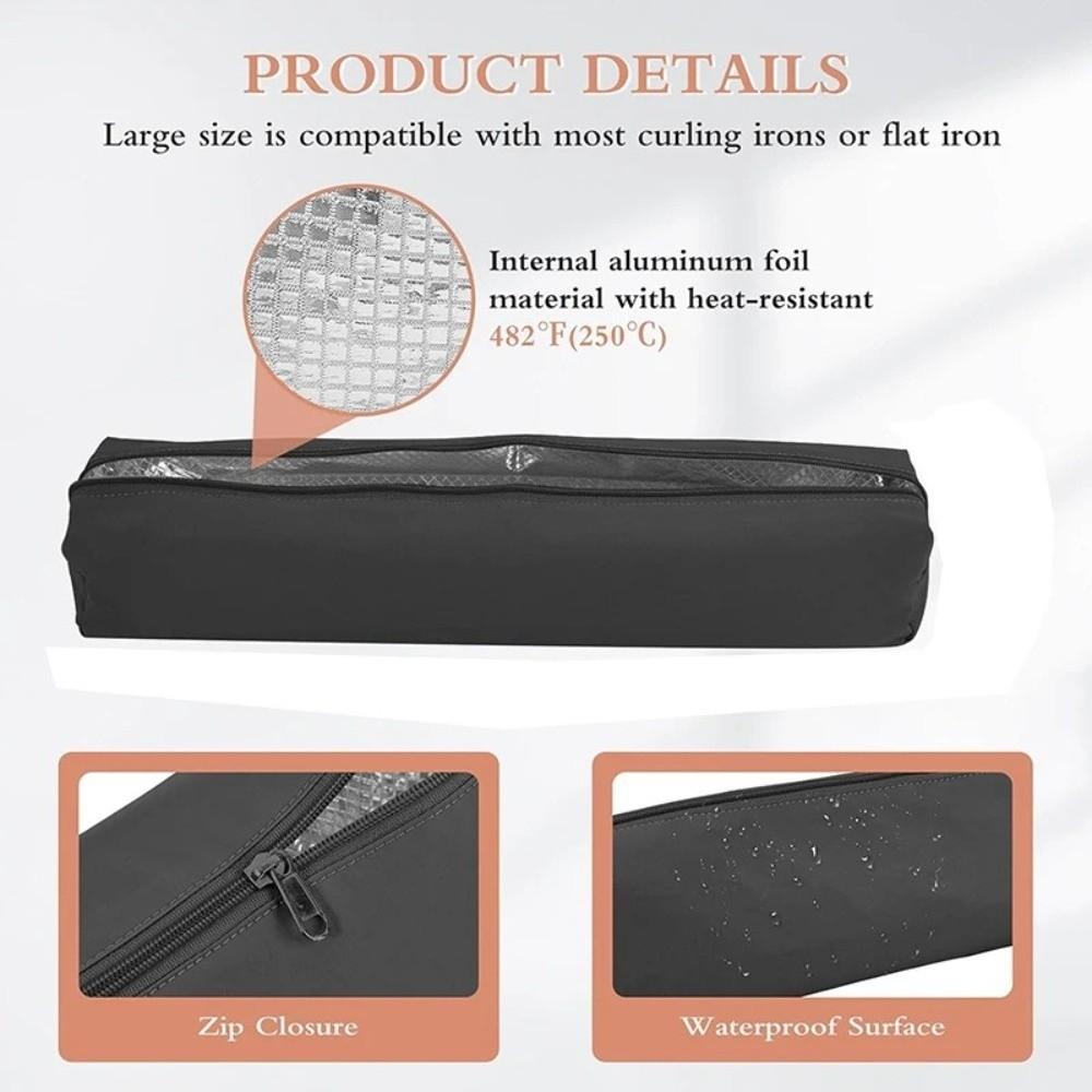 Dustproof Curling Iron Bag Heat Resistant Cosmetics Bag Hair Care Accessories