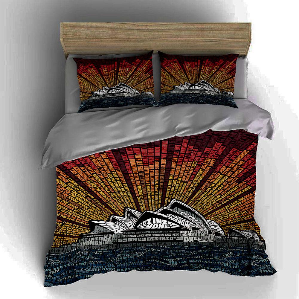 Radiant, text-filled, geometric. Bedding Duvet cover sets Duvet covers Pillowcases gifts (1 * Duvet Cover 2 * Pillowcases, without duvet insert)
