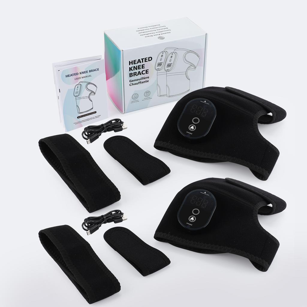 Electric Heating Knee Massager Support Adjustable Heating Knee Belt For Arthritis Shoulder Knee Brace Shoulder Massage Pads