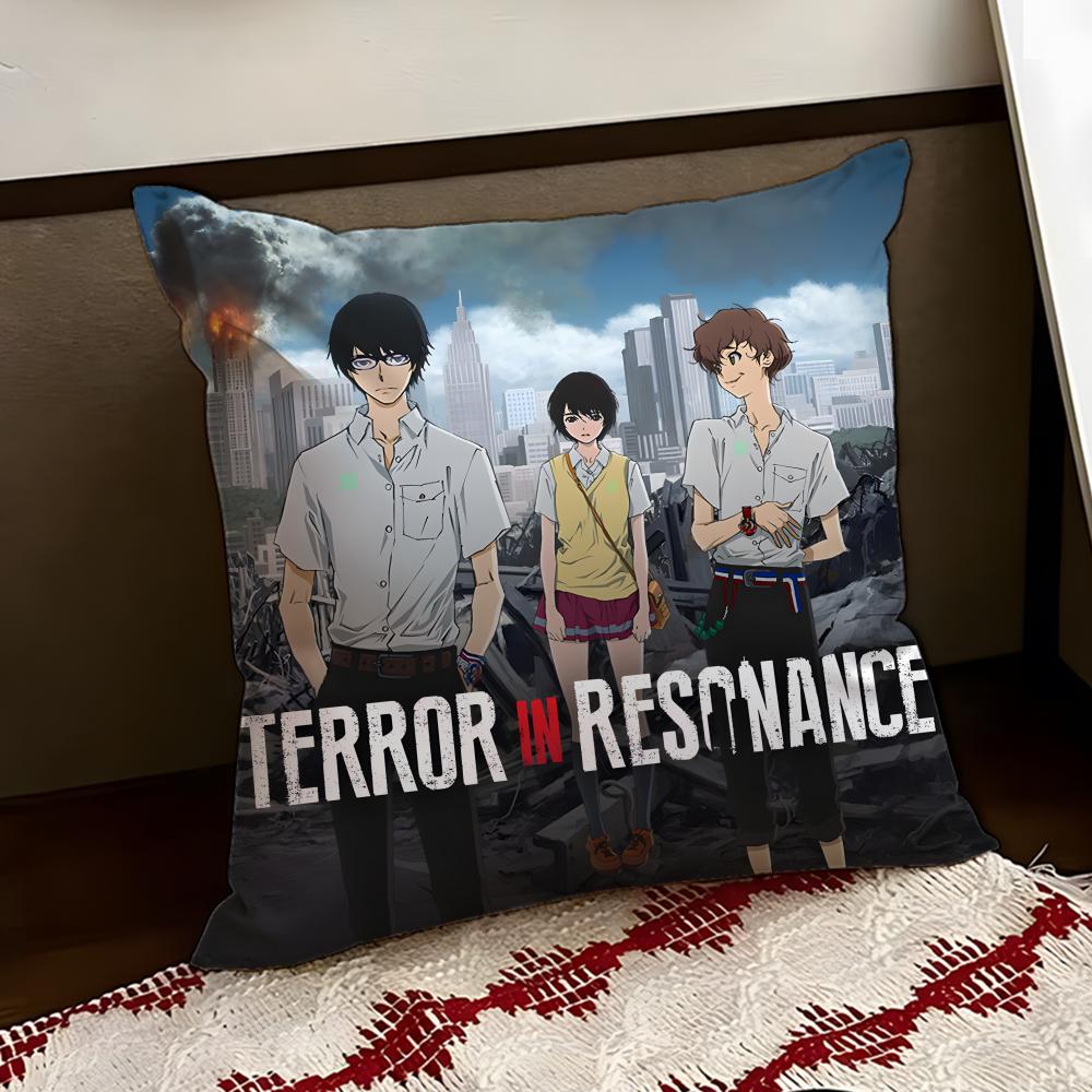 Аниме Zankyou no TTerror Наволочка Двусторонняя Мягкая Прочная Подушка Чехол для Дома Автомобиля Многоцелевое Использование для Ежедневного Комфорта