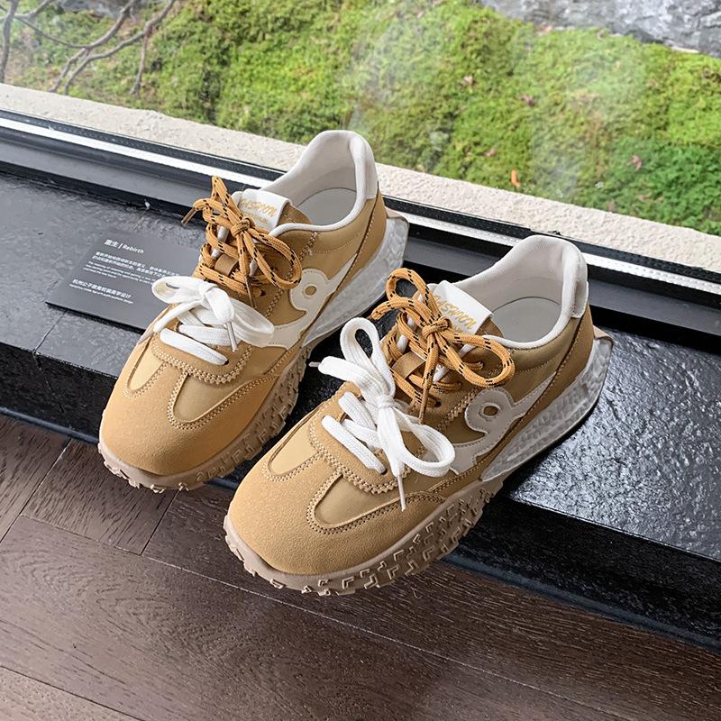 Женская обувь на платформе весна и осень новая внутренняя высота увеличение универсальная повседневная удобная спортивная женская обувь