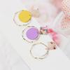 Новые корейские серьги-кольца цвета конфет - свежий и модный дизайн для женщин