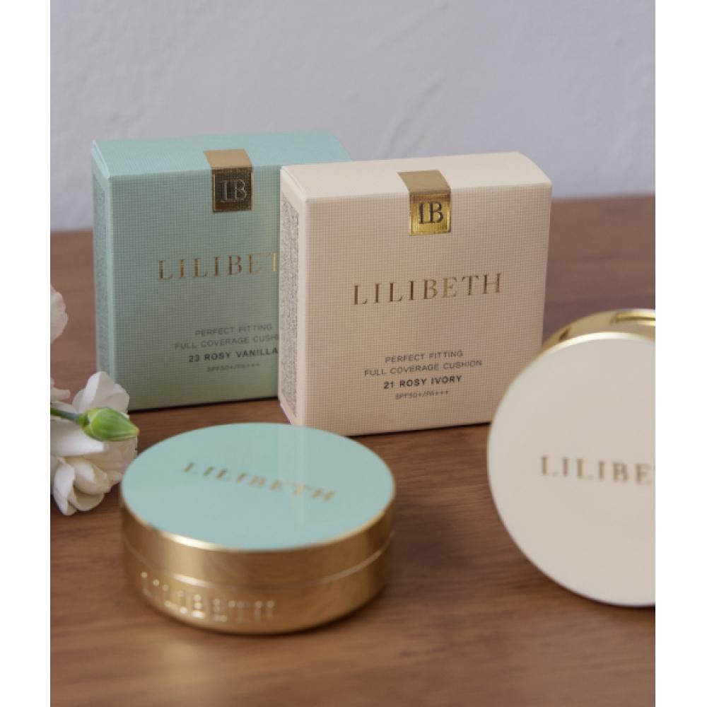 Liliibeth Perfect Fit Full Coverage Cushion Spf50+ Pa+++  Free Long Lasting Mist Cushion Puff 