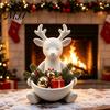 Декоративная Миска для Хранения, 3D-Печать, Подставка для Украшений с Оленем, Неокрашенная Белая, DIY Поднос для Колец-Органайзер, Персонализированный Декор Комнаты для Серёг, Ключей,
