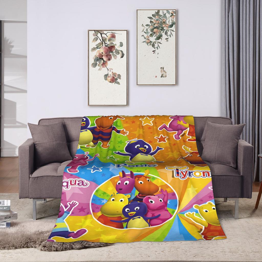The Backyardigans Blanket Quality Warm Throw Blanket Winter Airplane Travel Bedroom Funny Bedspread