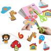 48 Pcs/Set Cartoon Color Paper Cutting Toys DIY Kids Craft Animal Handcraft Paper Art Learning Educational Toy