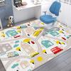 Modern Cute Cartoon Carpet Children's Room Decor Rug Fluffy Easy Cleaning Non-slip Mat for Kids Big Size Living Room Carpets