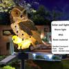 1Pc Waterproof Solar Power LED Light Garden Path Yard Lawn Owl Animal Ornament Lamp