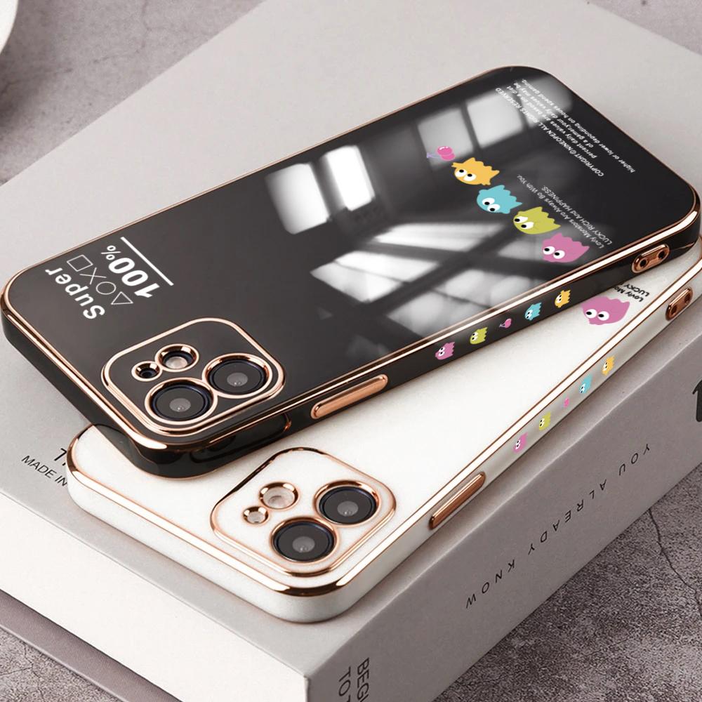 Прекрасный чехол для телефона с мультяшным рисунком для iPhone 11 13 15 Samsung Galaxy A52 Xiaomi Redmi 12C Note 10 Pro Oneplus Мягкие чехлы для смартфонов