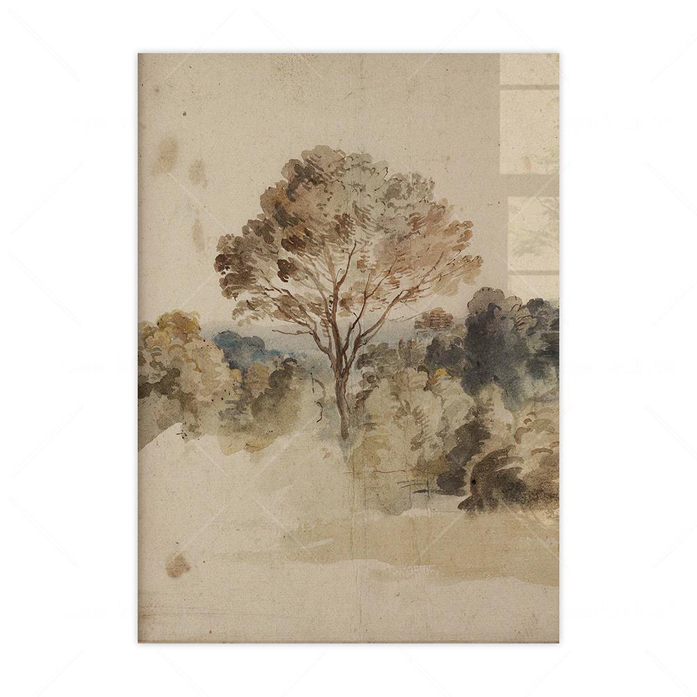 Ретро Холст Постер И Принт Винтажные Нейтральные Теплые Картины Настенный Декор Для Фермерского Дома Спальни Комнаты Домашний Декор