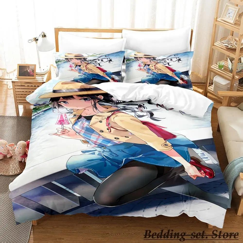 Masamune kun no Revenge Комплект постельного белья Single Twin Full Queen King Size Комплект постельного белья Adult Kid Bedroom Duvetcover Sets Anime Bed