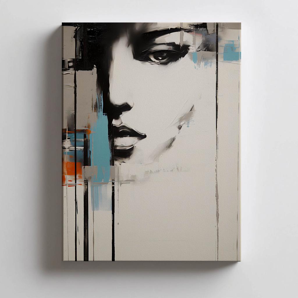 Urban Femininity In Abstraction Urban Femininity In Abstraction, 30X40 Cm, Black Aluminum Frame, 230 Gsm Matte Paper