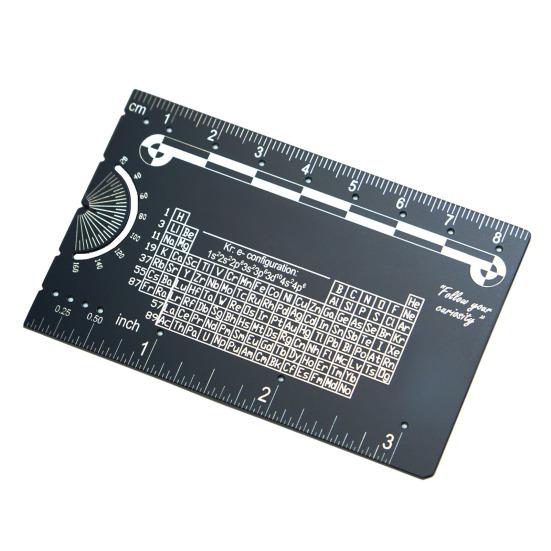 Инженерная линейка Транспортир Компас Многофункциональный карманный инструмент Метрическая дюймовая сантиметровая линейка Прецизионные технические чертежи Гаджет