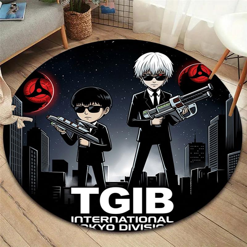 Ковер Tokyo Ghoul Круглый Ковер Ковер Для Гостиной Спальни Дивана Игровой Комнаты Декор Нескользящий Коврик Для Пола
