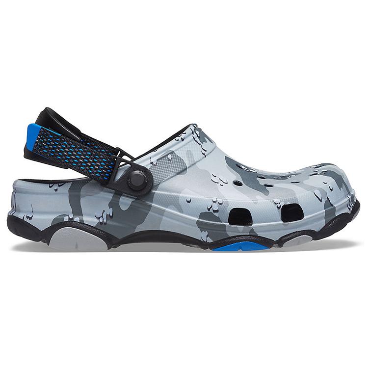 Crocs Классические кроксы Камуфляж Пустыня Для улицы Пляжные Унисекс Черно-серые Сандалии 207305-097