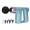 Массажный пистолет для перкуссии, ручной вибрационный массажер для глубоких тканей и мышц, электрический пистолет, синий