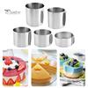 Adjustable Cake Ring for Baking And Decorating Stainless Steel Baking Tool for Desserts Versatile Round Cake Mold for Home Bakers
