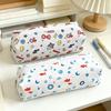 Large Capacity Pen Bag Cartoon Printed Stationery Bag Multipurpose Pencil Pouch  Gift