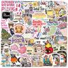 50 Cartoon Mixed Characters Graffiti Stickers Guitar Notebook Suitcase DIY Waterproof Stickers