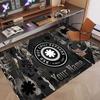 Custom Rug Red Hot Chili Peppers Pattern Print Name Text Soft Non‑Slip Floor Carpet for Home Indoor Decoration