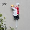 Removable Wall Hook Cute Chef Shape Hook, Strong Resin Kitchen No Punch Hole Adhesive Backing Decorative for Home Hang Utensils Dishcloths Aprons For