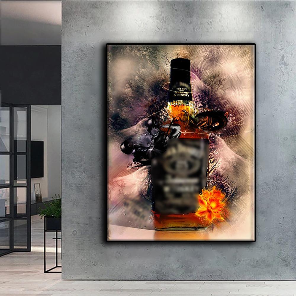 5D DIY Whiskey Cross Stitch Rhinestones Diamond Drawing Embroidery Mosaic Home Decor