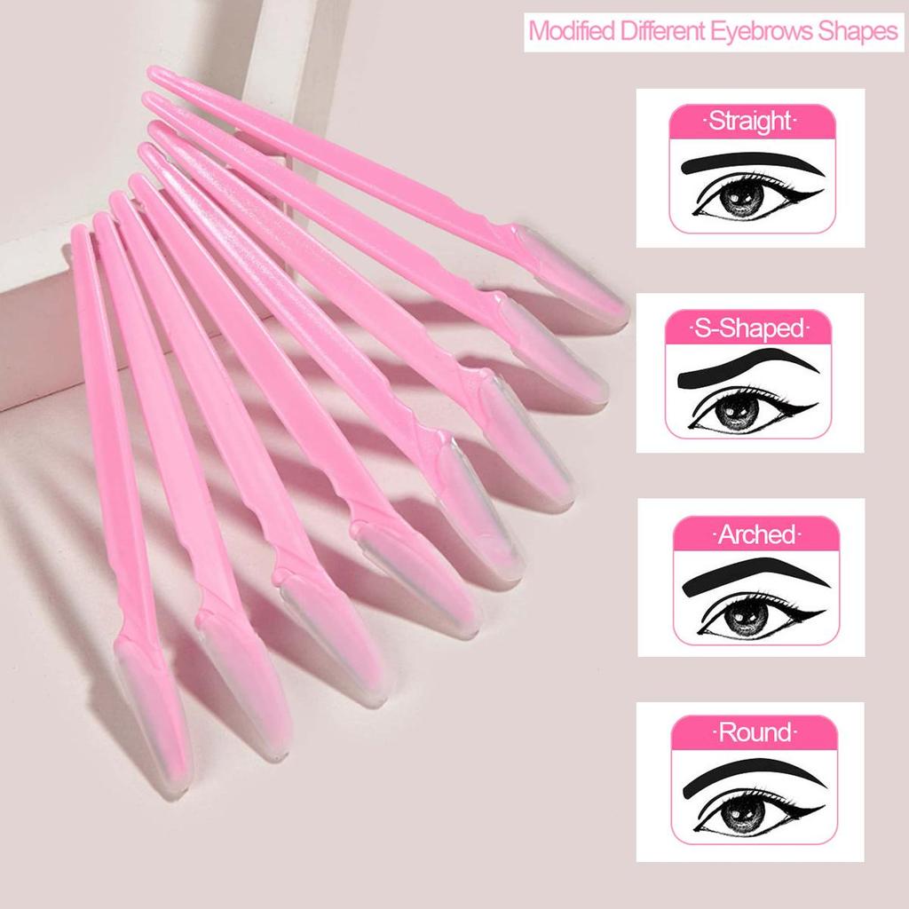30Pcs Eyebrow Razors Multipurpose Exfoliating Dermaplaning Tool Face Razor and Eyebrow Razors for Women Men with Cover