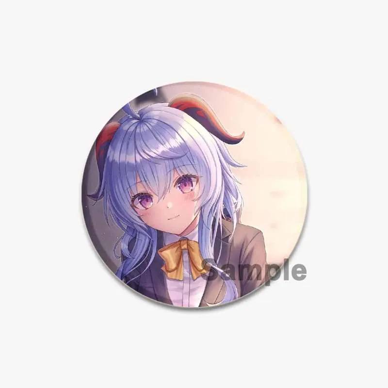 32/44/58mm Genshin Impact Badges Cute Game Anime Lapel Pins 32/44/58mm Round Broochs for Backpack Clothes Accessories Fan Jewelry Gifts