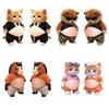 2Pcs 3D Belly Pinching Stickers Creative Cartoon Anti-Collision Car Decoration Stickers Pp Butt Sticker Shiba Inu Dog Decoration
