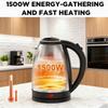 Электрический чайник из нержавеющей стали, конструкция с отделяемым основанием, устойчивый к ржавчине, прочный, с быстрым нагревом, для дома, офиса, во время путешествий