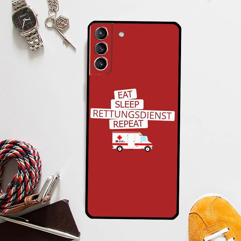 Чехол для скорой помощи EMS EMT фельдшер для Samsung Galaxy S24 Ultra S23 S22 S21 S20 Plus Note 10 Note 20 S9 S10 S21 FE чехол