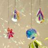Creative Style Crystal Suncatcher Wind Chimes Gardening Crafts Pendant Window Hanging Decoration Rainbow Maker Prism Home Decor