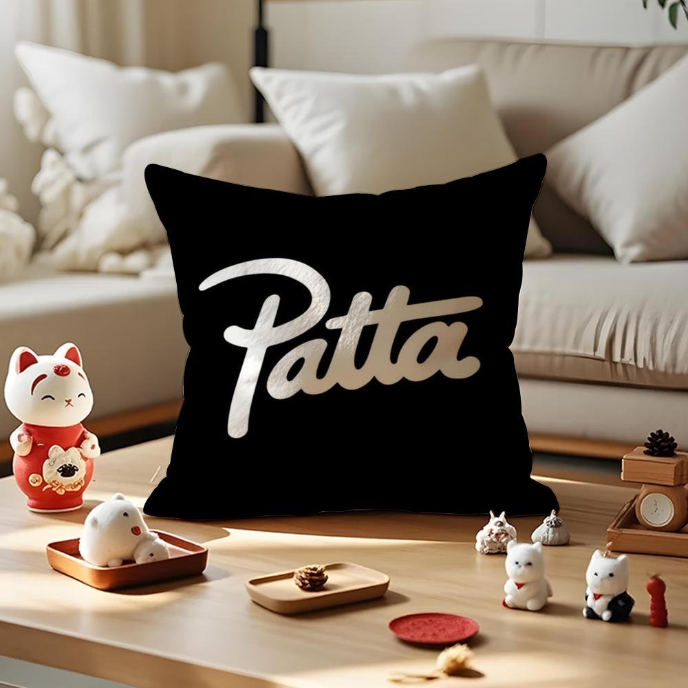 luxury PPatta Brand Cushion Cover Silky Short Plush with Invisible Zipper Dustproof Sofa Pillow Cover for Home Decor