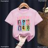Katseye Music Singer TShirt BoysGirls Short Sleeve Cute Kids TShirt Streetwear Y2k Tops For Girls Summer Childrens Clothing