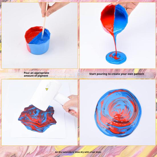 Многоканальная разделительная чаша для заливки красок, многоразовая чаша для смешивания смол, силиконовая разделительная чаша для жидких художественных работ, акриловых красок, эпоксидной смолы, аксессуаров для рисования.