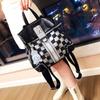 Denim Sequin Checkered Backpack, Crossbody Bag, Women's Bag, Multi-purpose Single Shoulder Fashionable and Personalized Backpack